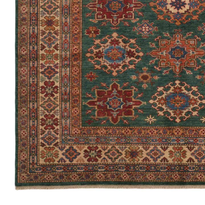 6' 2 x 8' 9 Hand Knotted Kazak Rug