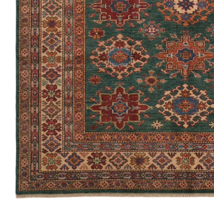 Detail image of 6' 2 x 8' 9 Hand Knotted Kazak Rug
