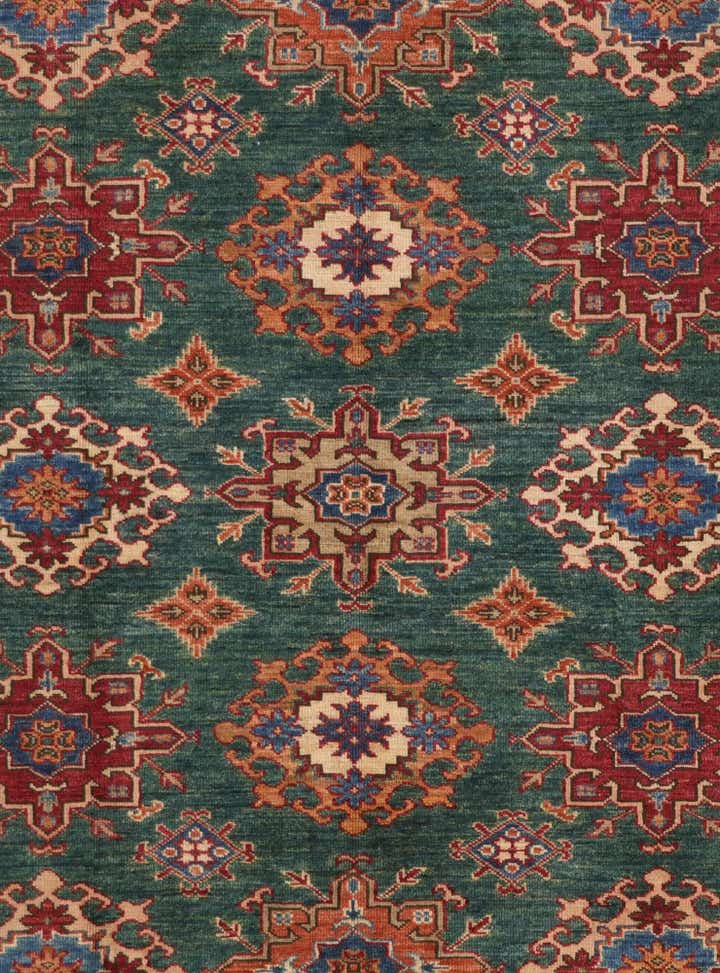 6' 2 x 8' 9 Hand Knotted Kazak Rug