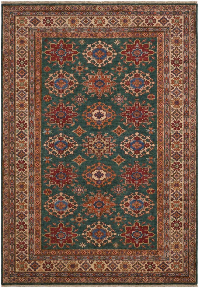 Detailansicht von 190cm x 265cm Handgeknüpft Kazak Teppich