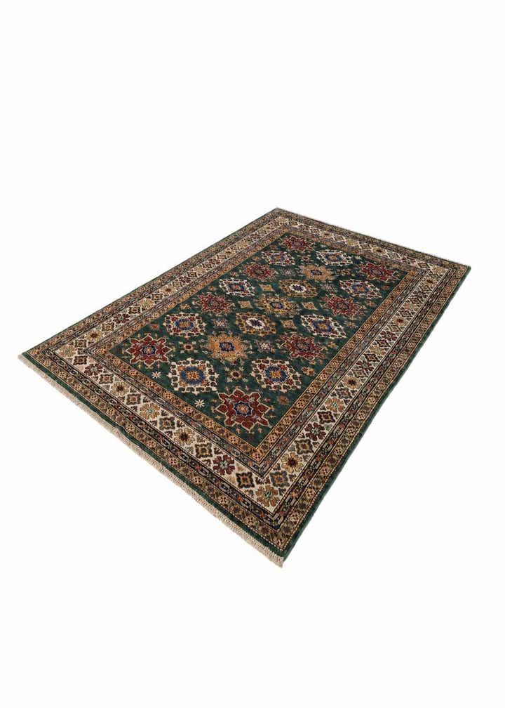 6' 2 x 8' 8 Hand Knotted Kazak Rug