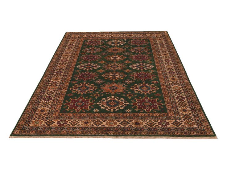 Detail image of 6' 2 x 8' 8 Hand Knotted Kazak Rug