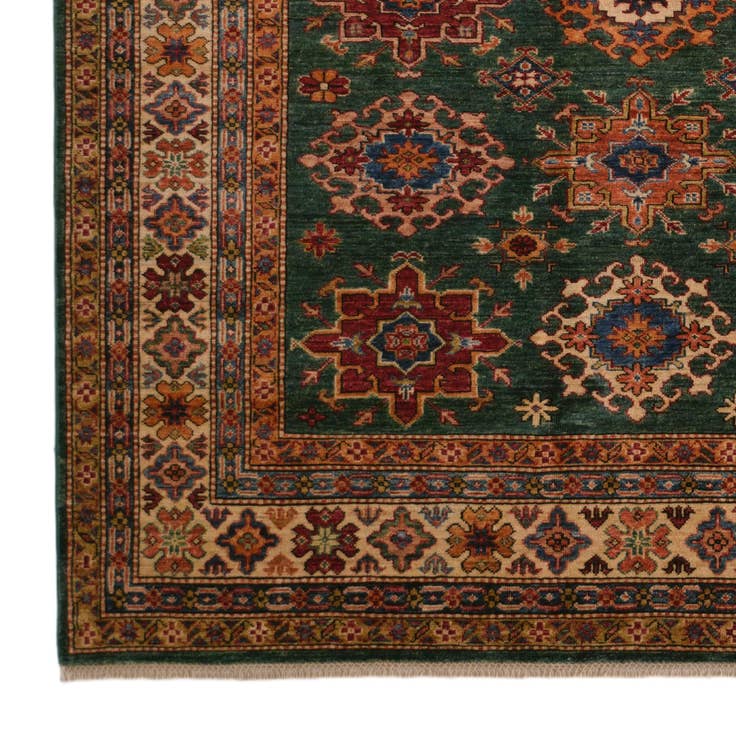 Detail image of 6' 2 x 8' 8 Hand Knotted Kazak Rug