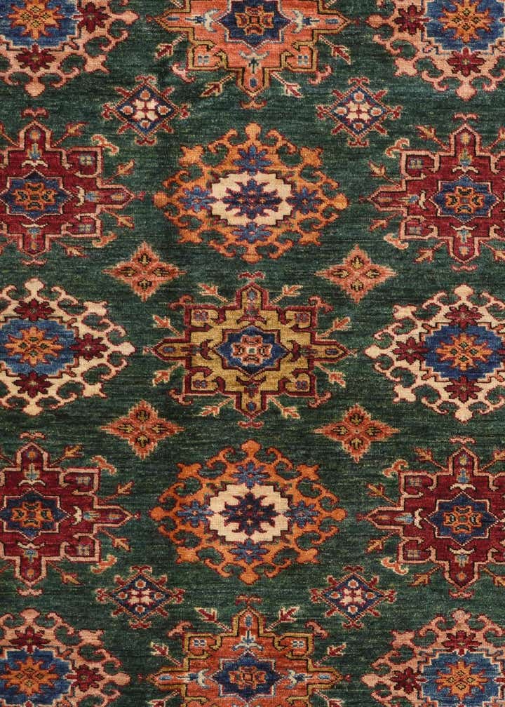 6' 2 x 8' 8 Hand Knotted Kazak Rug