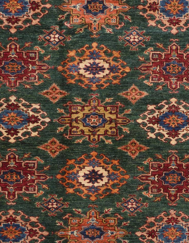 Detail image of 6' 2 x 8' 8 Hand Knotted Kazak Rug