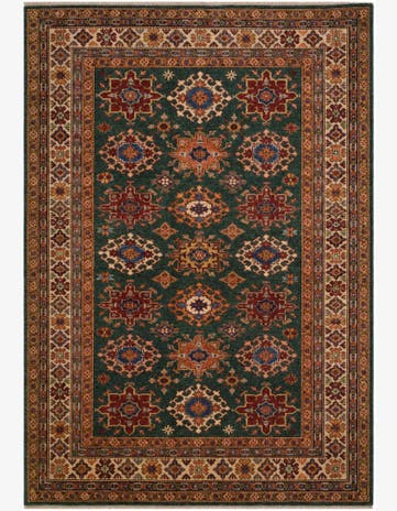 6' 2 x 8' 8 Hand Knotted Kazak Rug