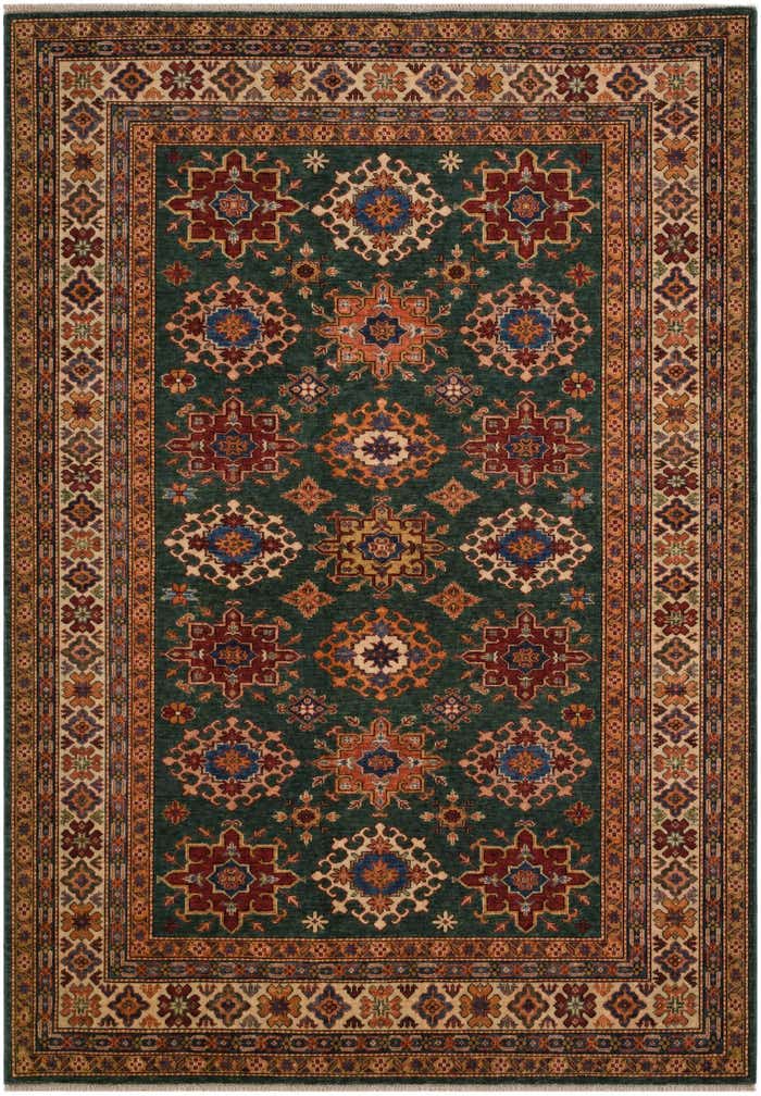 6' 2 x 8' 8 Hand Knotted Kazak Rug