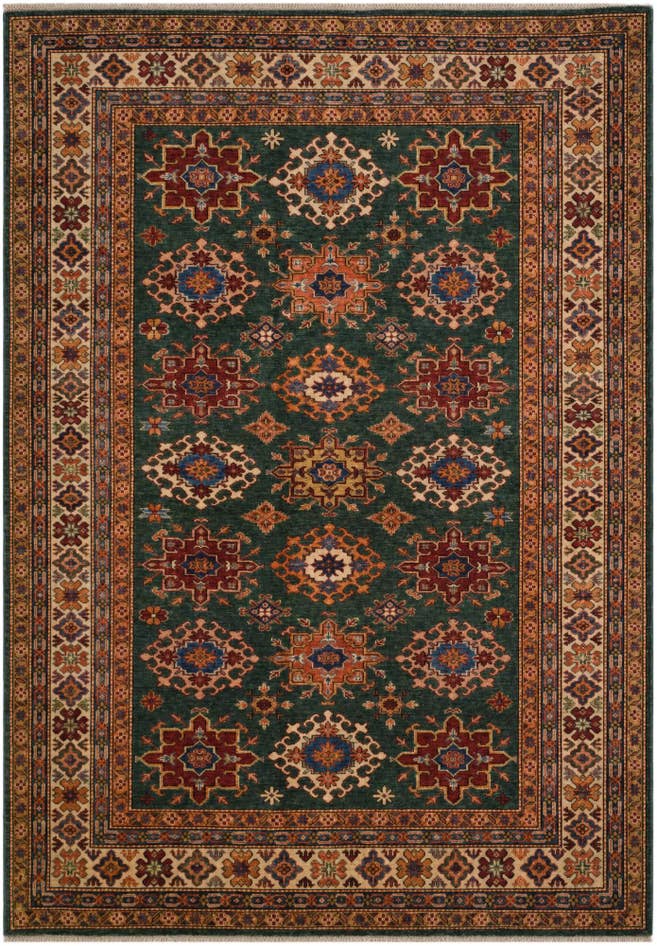 Detail image of 185cm x 265cm anudado a mano Kazak Alfombra