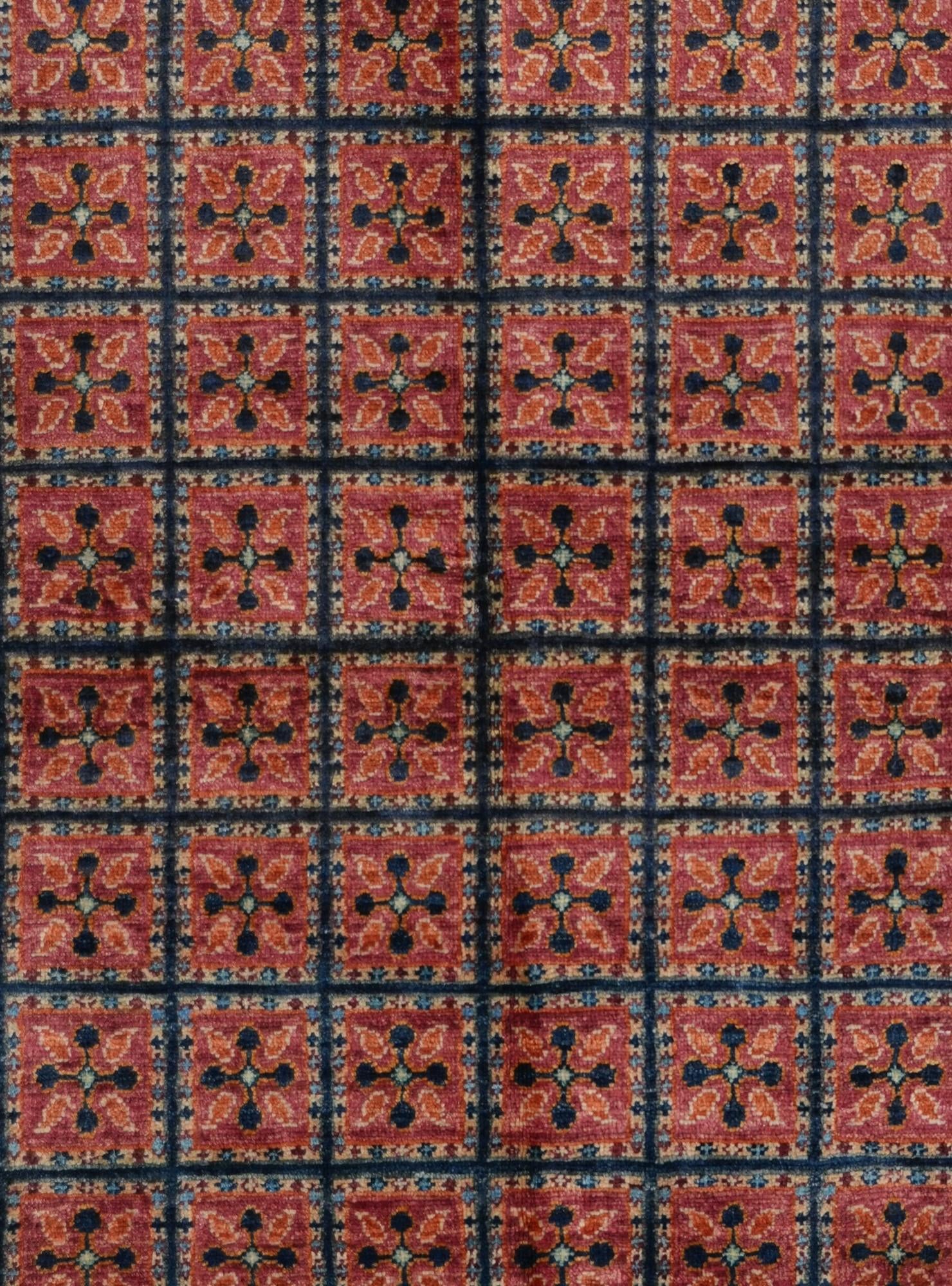 4' 2 x 6' 3 Hand Knotted Kazak Rug