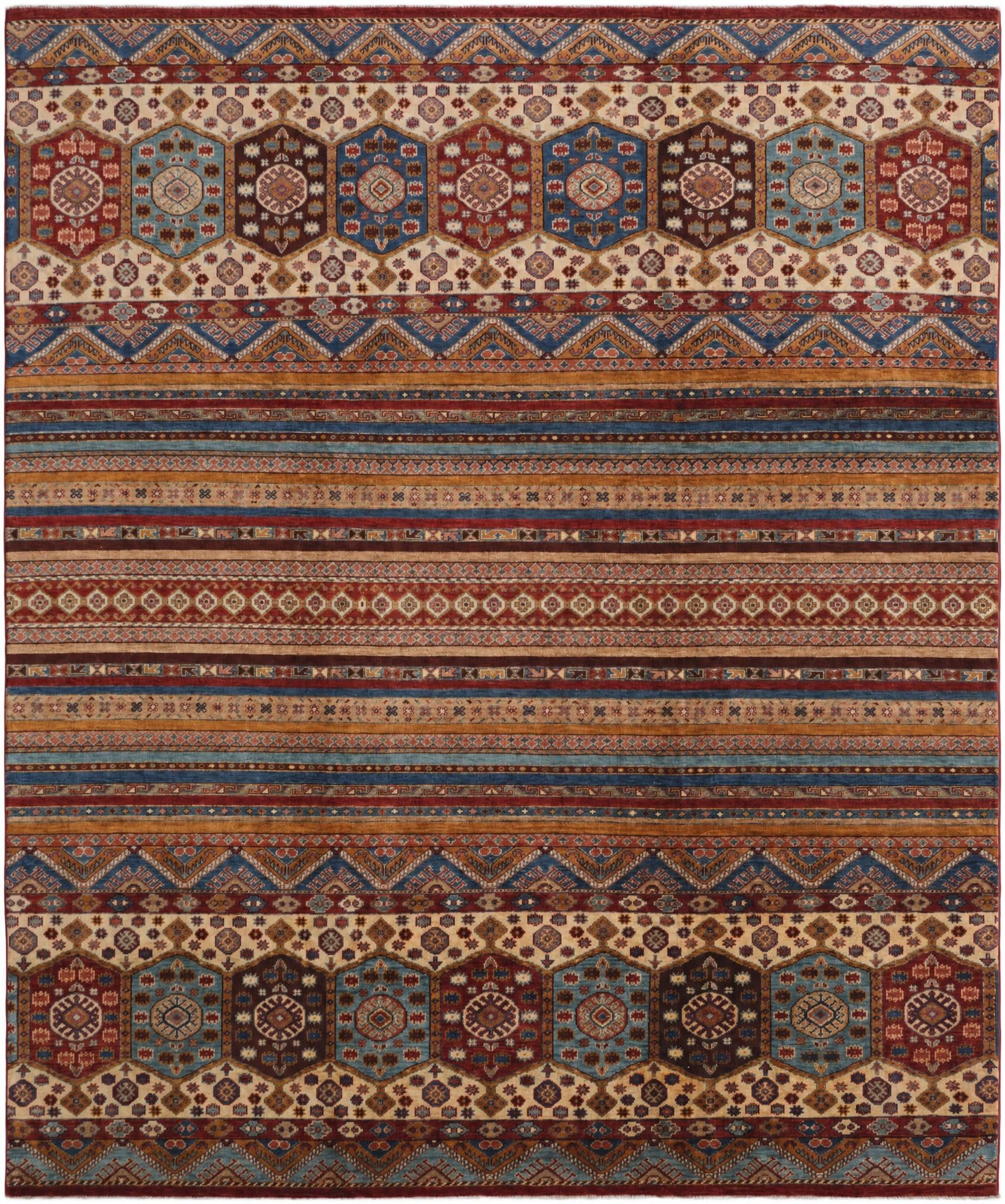 8' 5 x 9' 10 Hand Knotted Kazak Rug