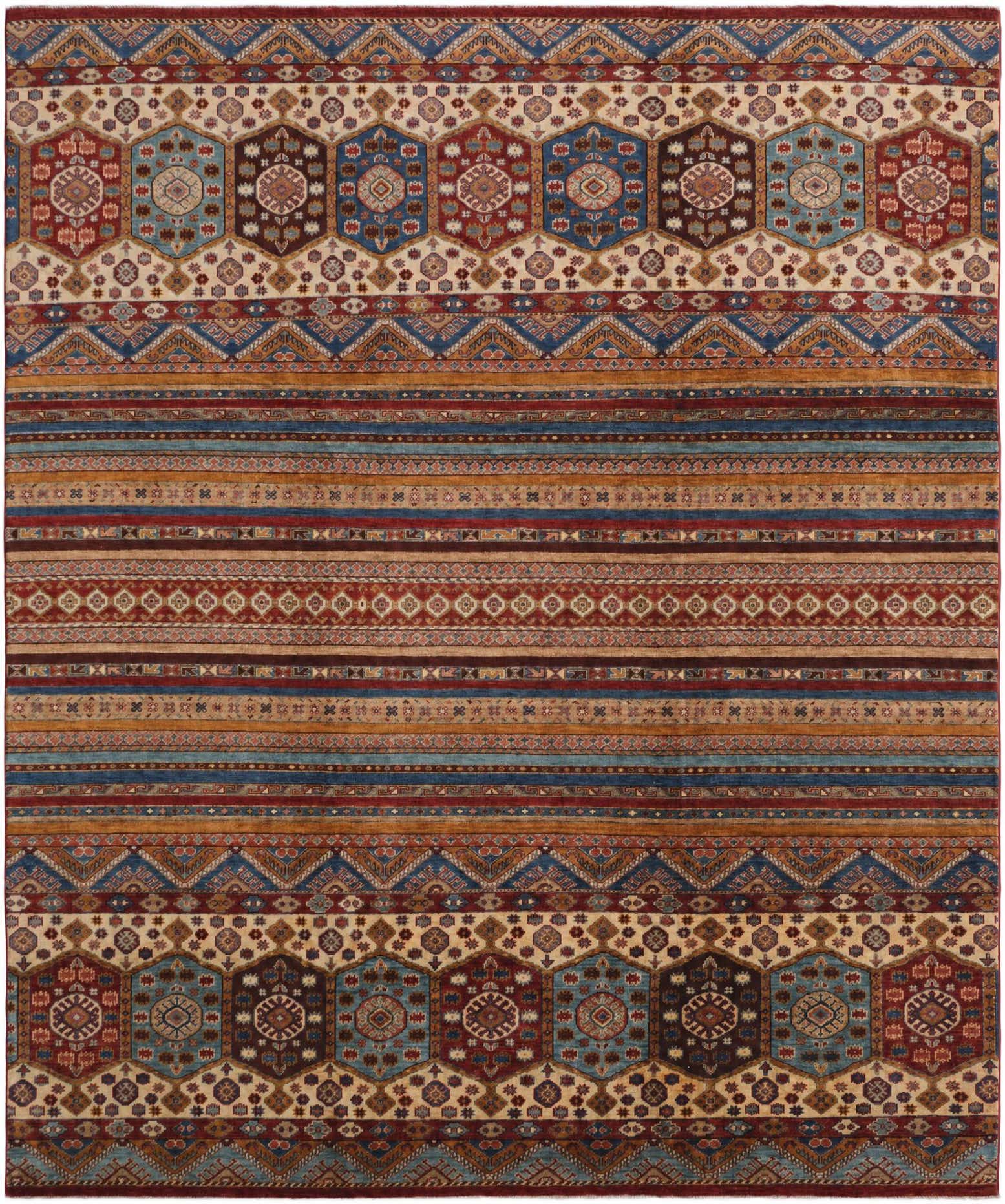 8' 5 x 9' 10 Hand Knotted Kazak Rug