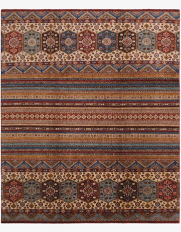 8' 5 x 9' 10 Hand Knotted Kazak Rug