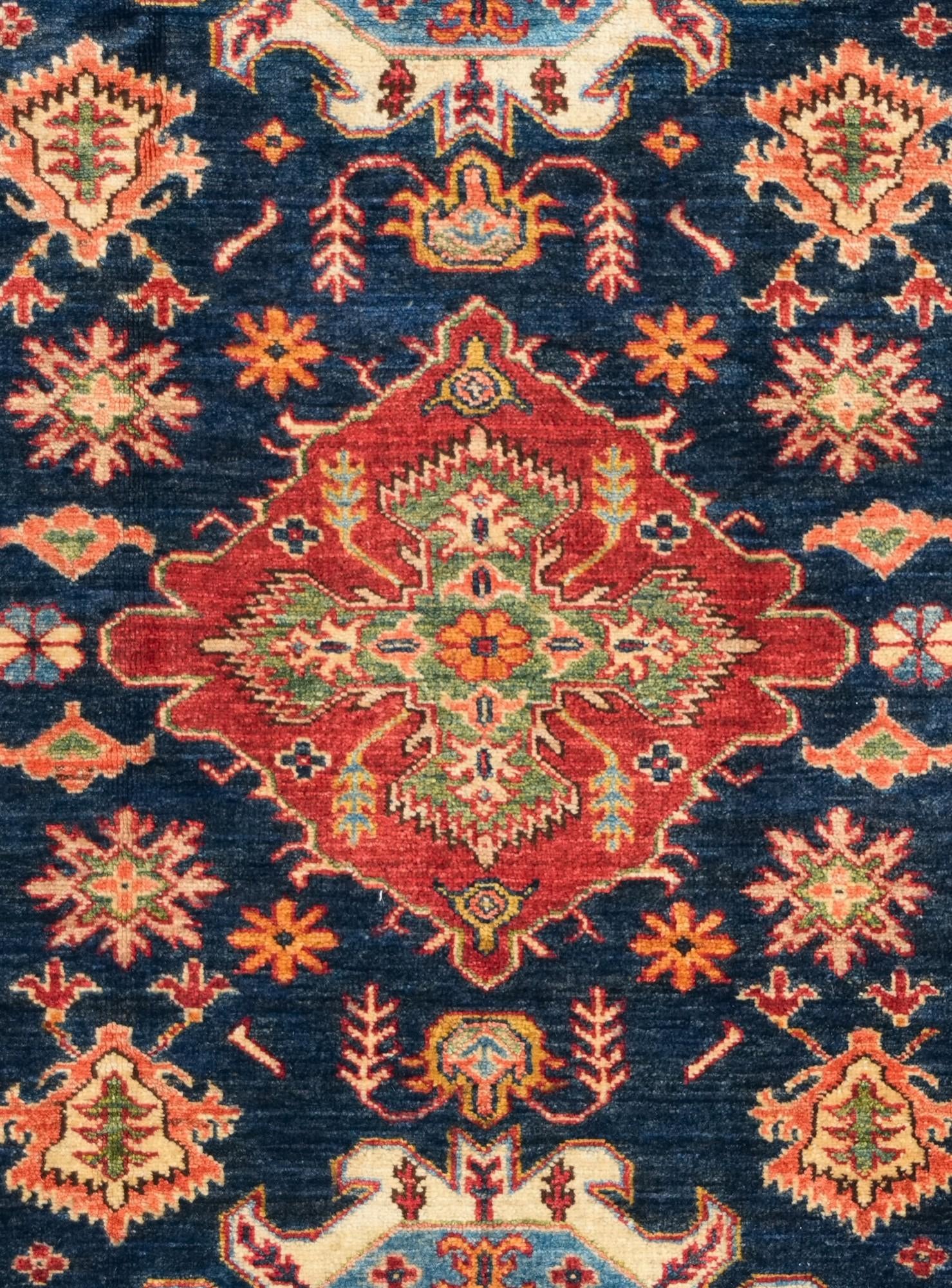 4' 2 x 6' 1 Hand Knotted Kazak Rug