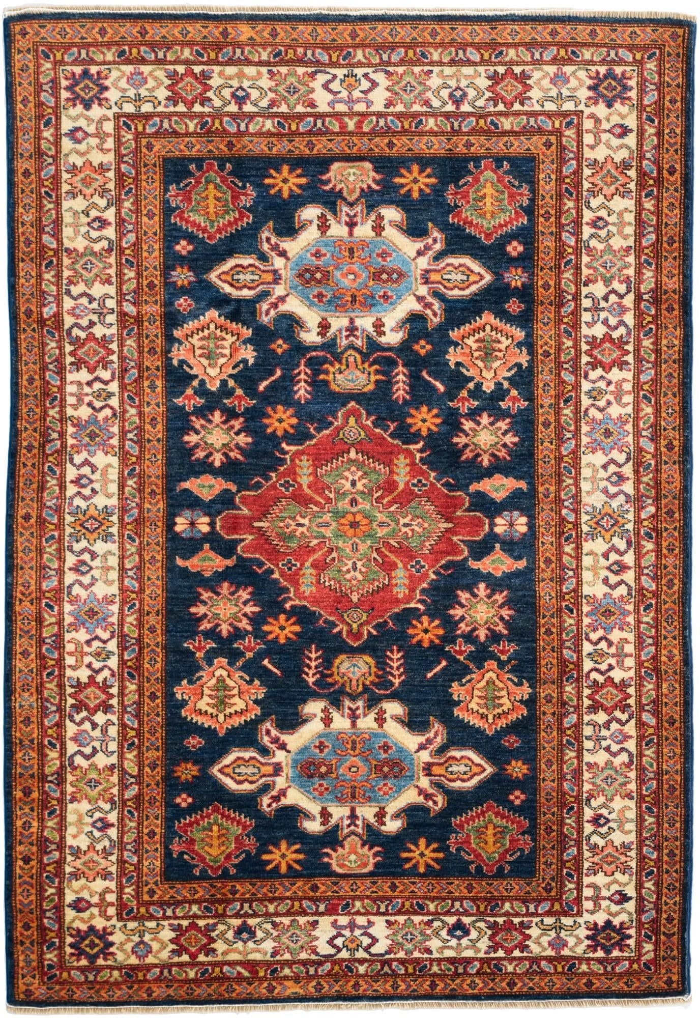 4' 2 x 6' 1 Hand Knotted Kazak Rug