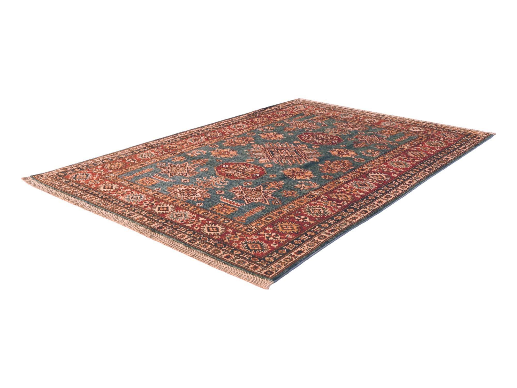 4' 3 x 6' 2 Hand Knotted Kazak Rug