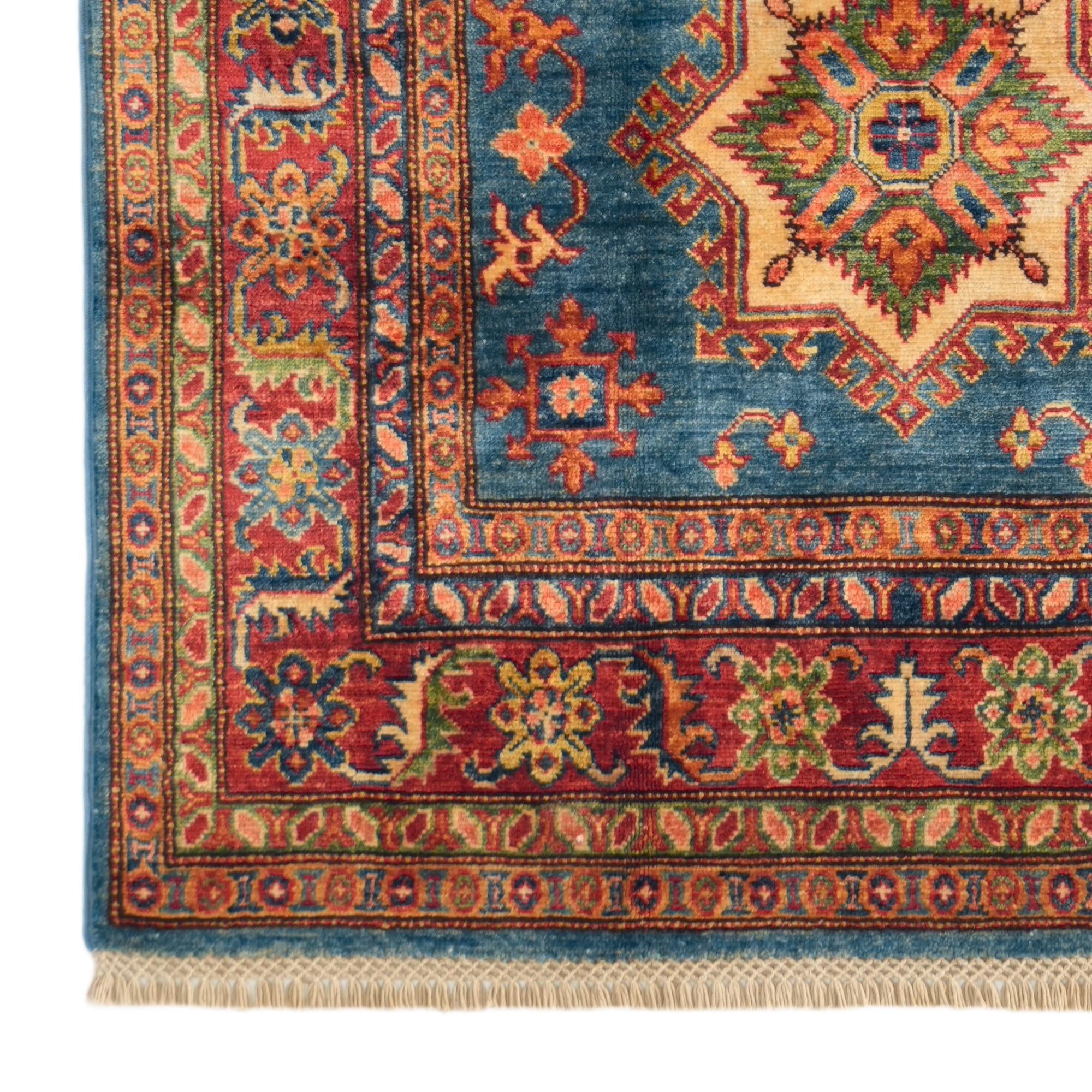 3' 9 x 6' 9 Hand Knotted Kazak Rug