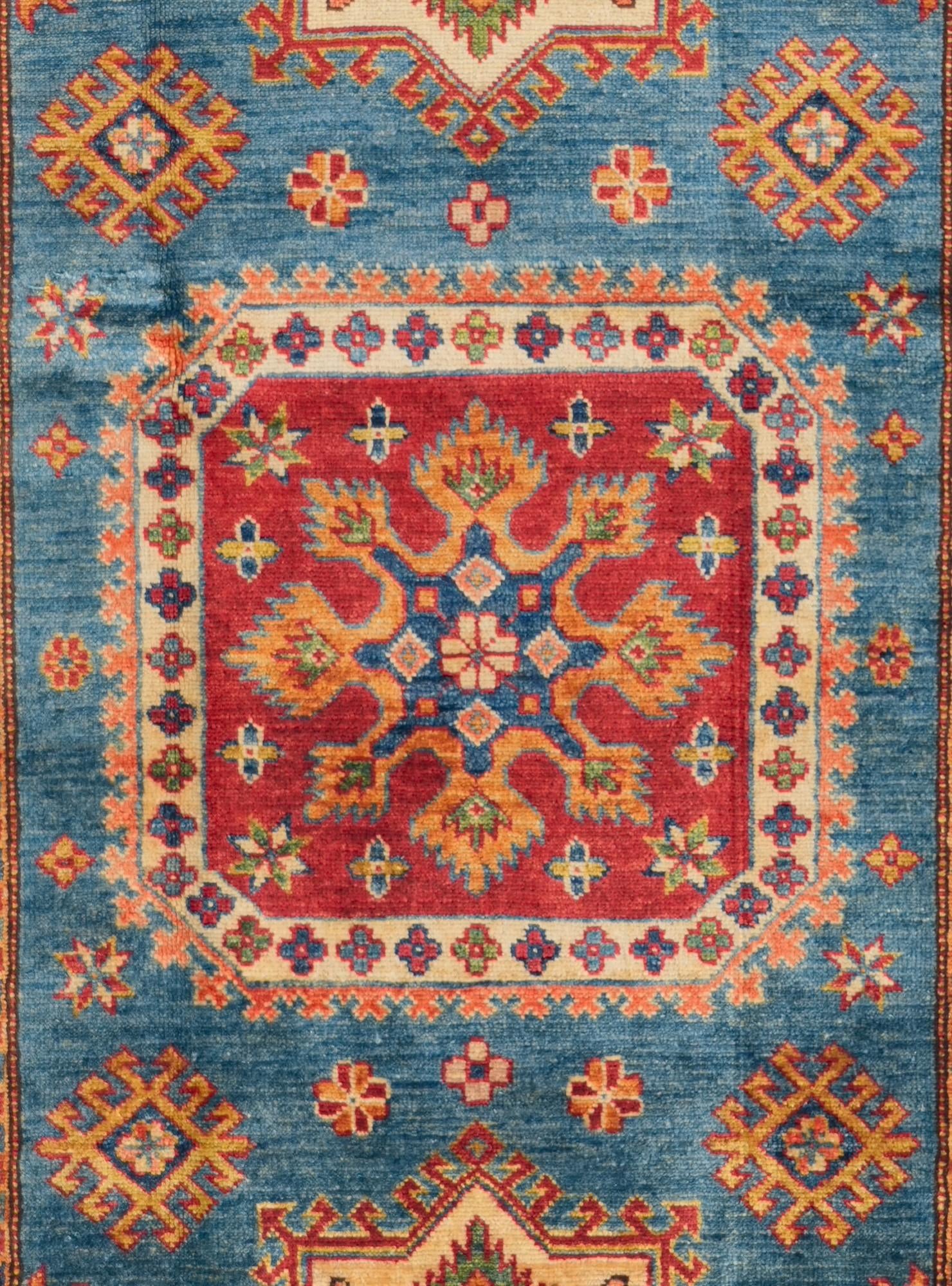 3' 9 x 6' 9 Hand Knotted Kazak Rug