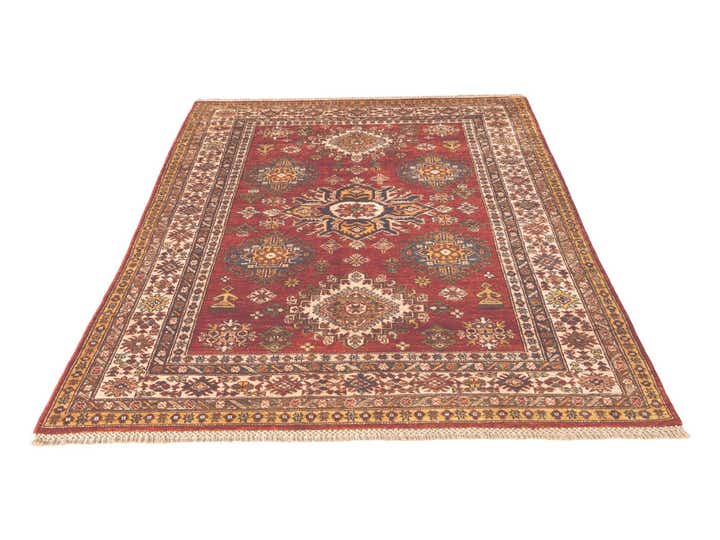 4' 11 x 6' 8 Hand Knotted Kazak Rug