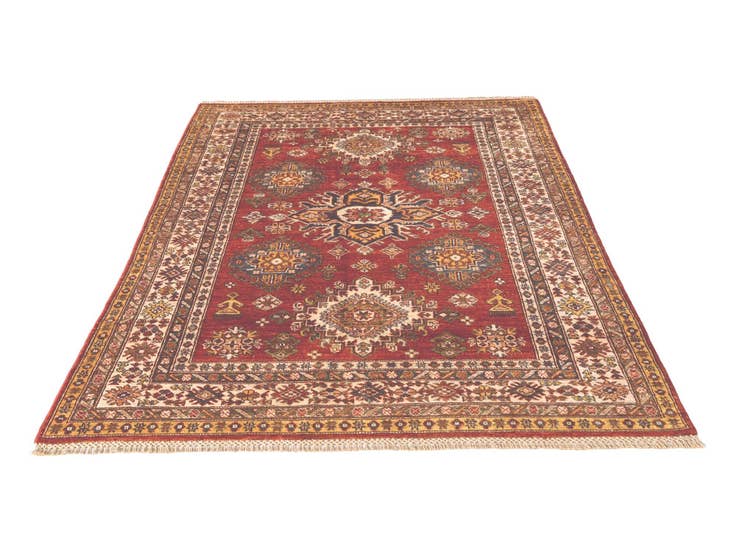 Detail image of 4' 11 x 6' 8 Hand Knotted Kazak Rug