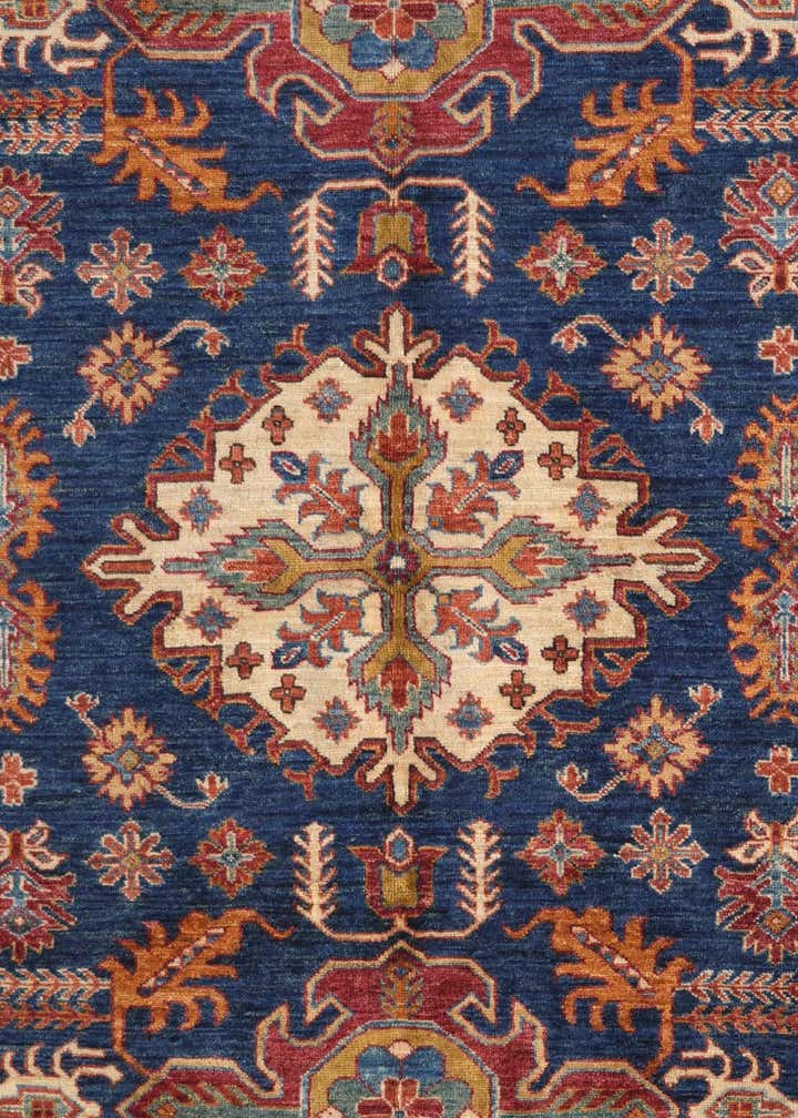 5' 10 x 8' 7 Hand Knotted Kazak Rug