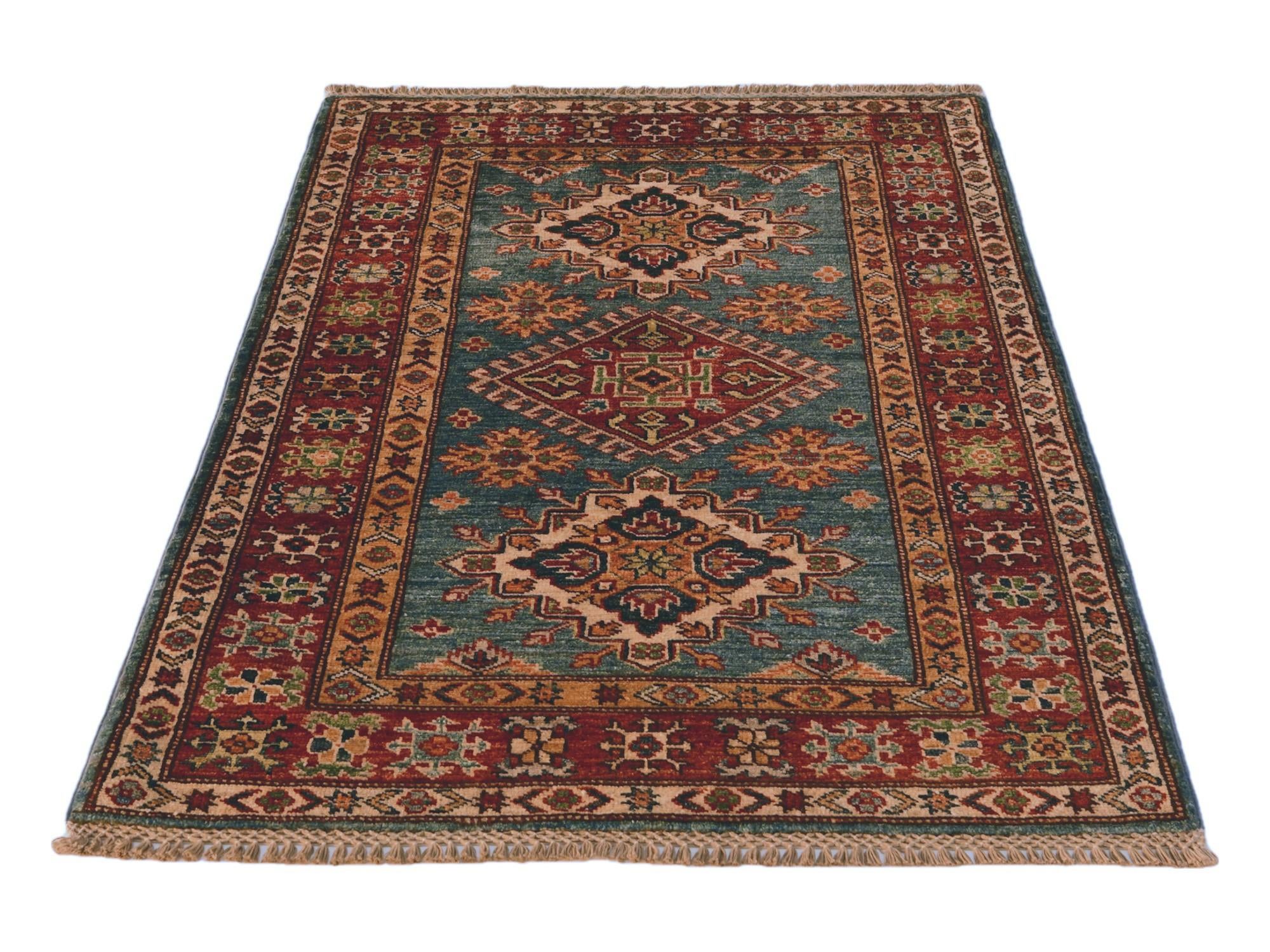 2' 9 x 4' 3 Hand Knotted Kazak Rug