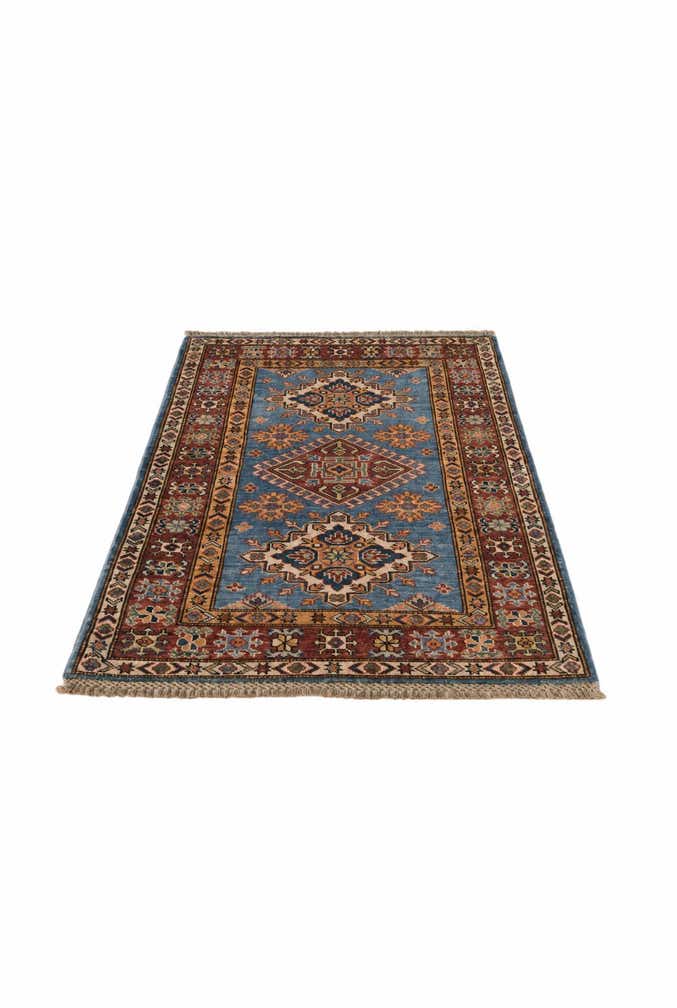 2' 9 x 4' 3 Hand Knotted Kazak Rug