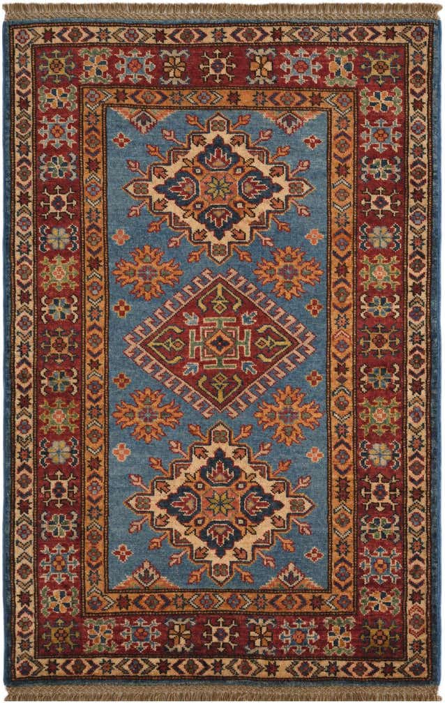 2' 9 x 4' 3 Hand Knotted Kazak Rug