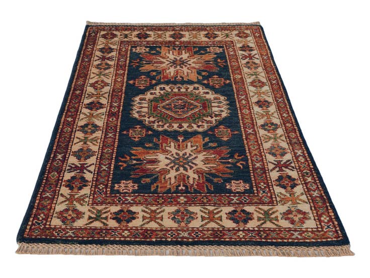 Detail image of 2' 7 x 4' 5 Hand Knotted Kazak Rug