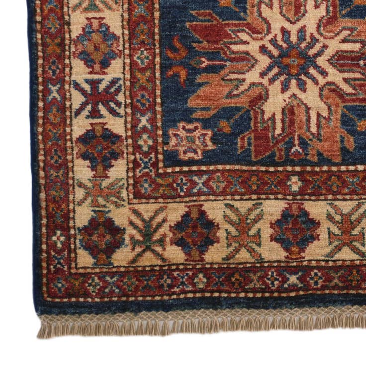Detail image of 2' 7 x 4' 5 Hand Knotted Kazak Rug