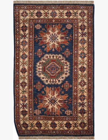 2' 7 x 4' 5 Hand Knotted Kazak Rug
