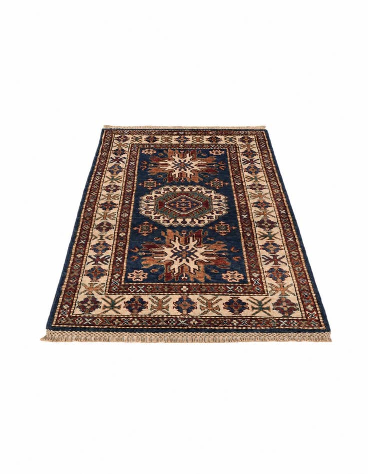 Detail image of 2' 7 x 4' 7 Hand Knotted Kazak Rug
