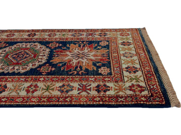 Detail image of 2' 7 x 4' 7 Hand Knotted Kazak Rug