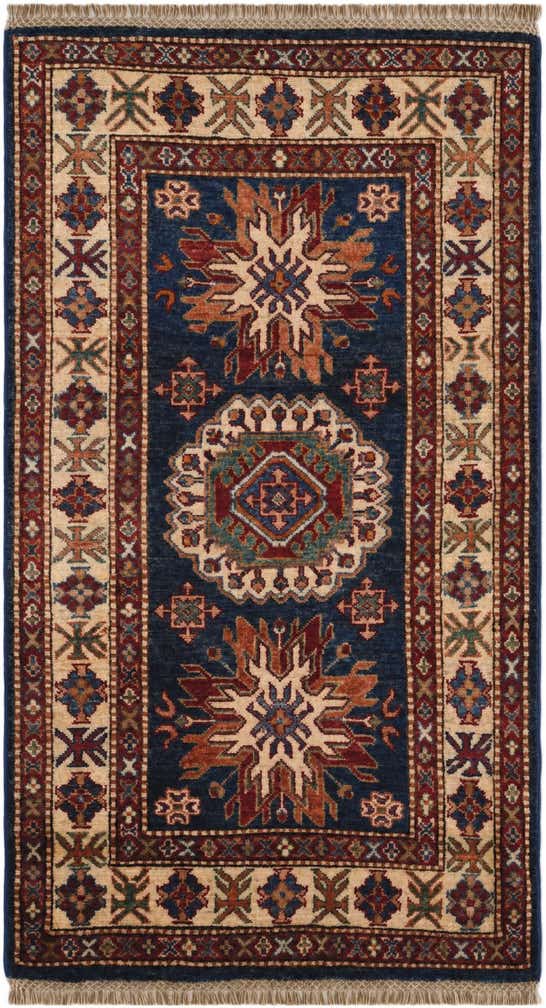 2' 7 x 4' 7 Hand Knotted Kazak Rug