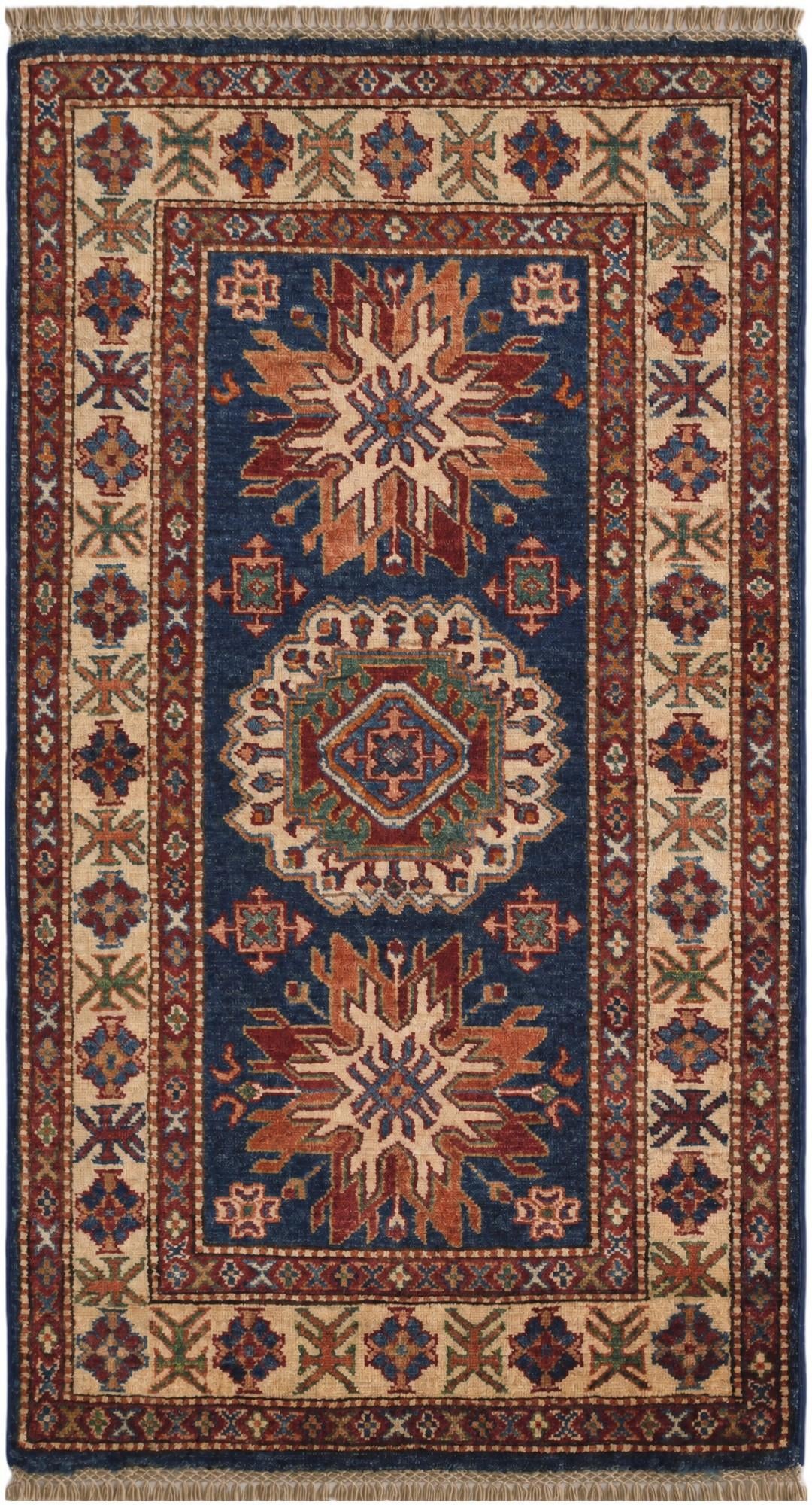 2' 6 x 4' 7 Hand Knotted Kazak Rug