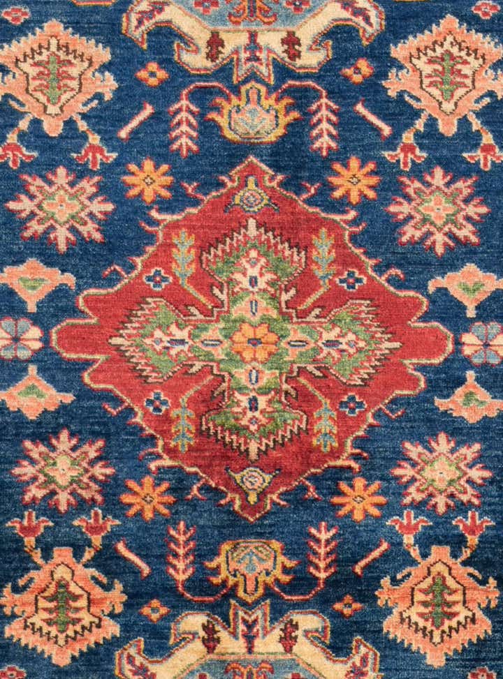 4' x 6' Hand Knotted Kazak Rug