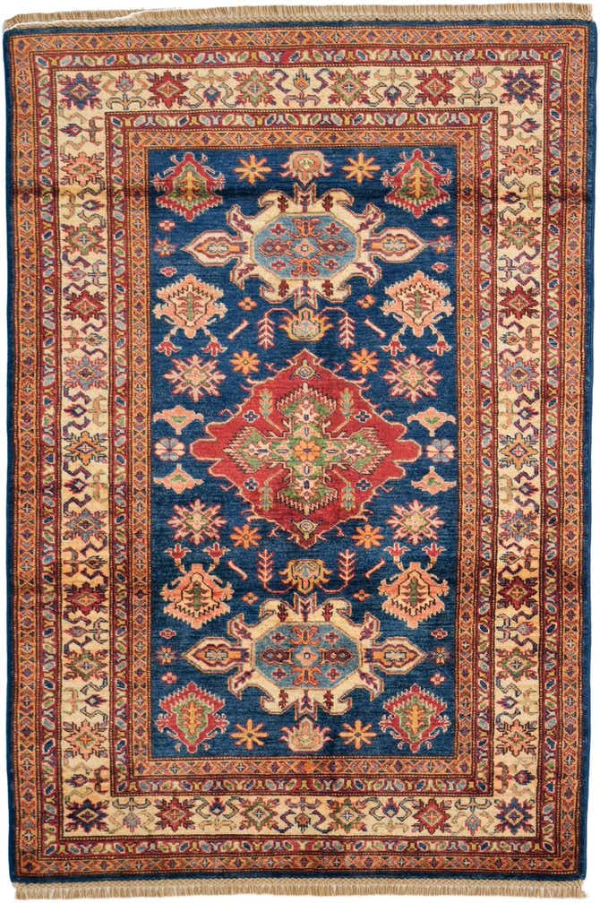 4' x 6' Hand Knotted Kazak Rug