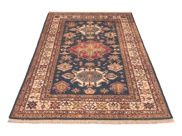 4' x 6' 1 Hand Knotted Kazak Rug