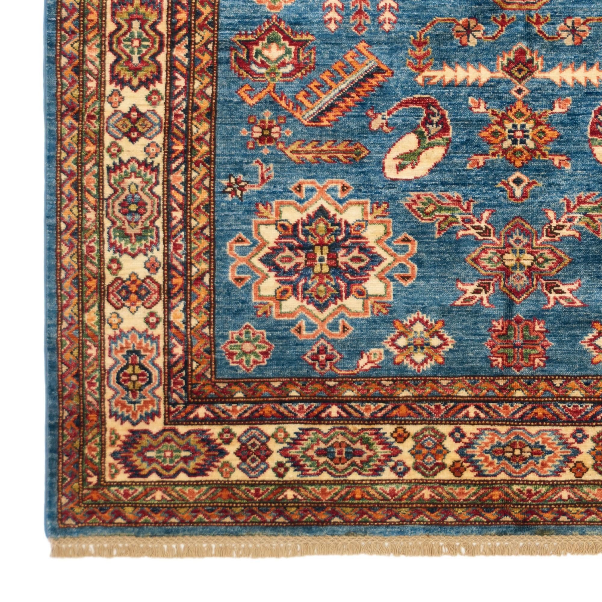 5' 2 x 7' 2 Hand Knotted Kazak Rug
