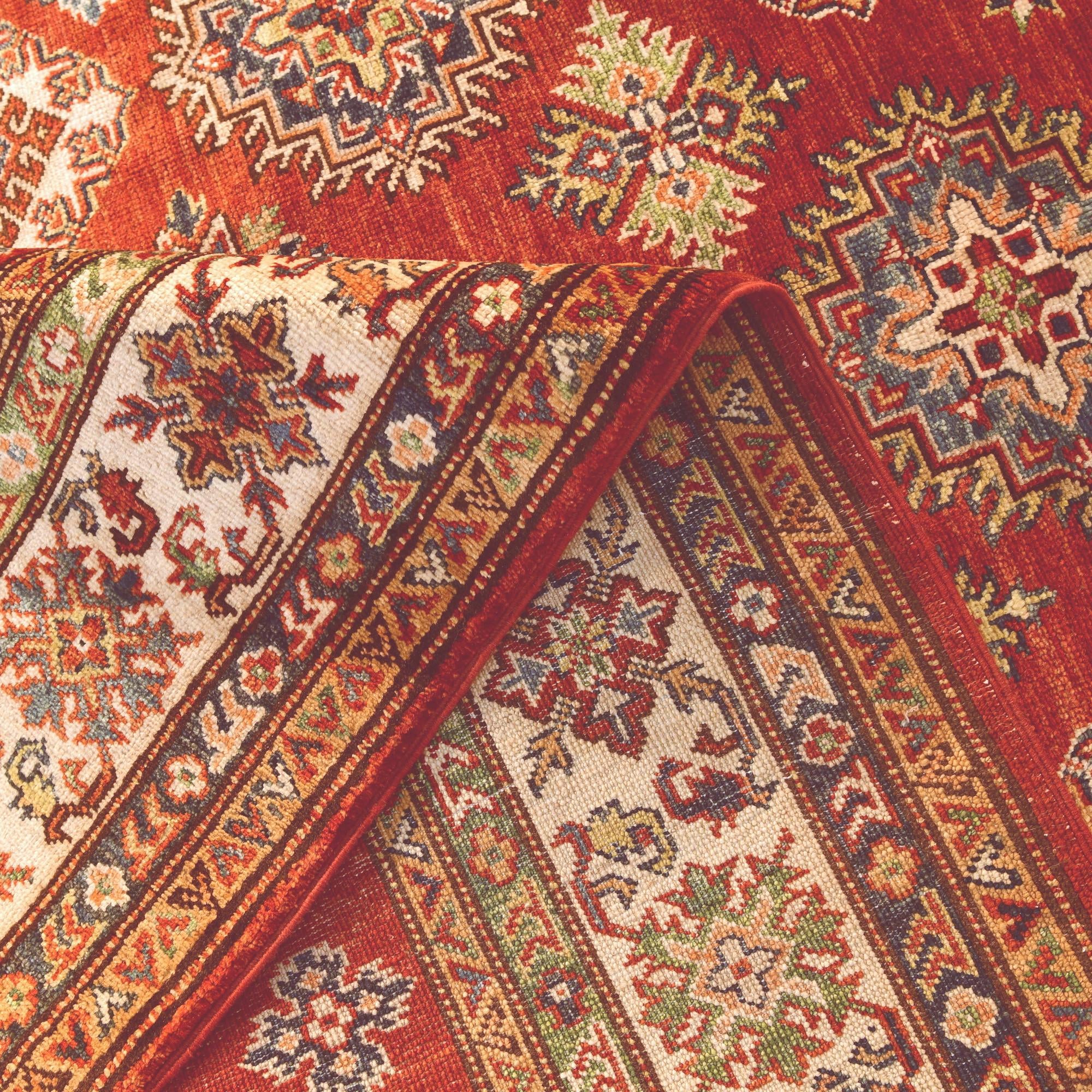 5' 1 x 7' 3 Hand Knotted Kazak Rug