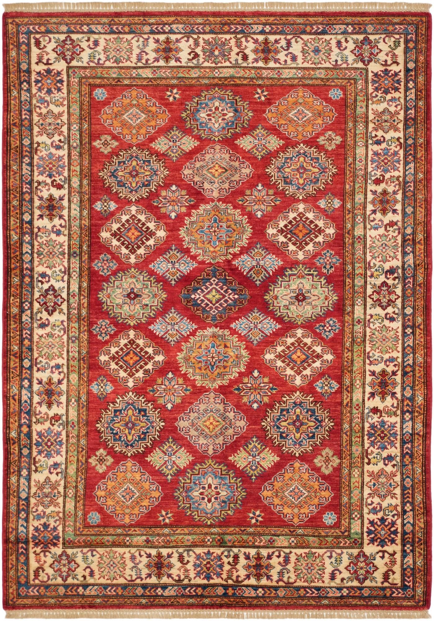 5' 1 x 7' 3 Hand Knotted Kazak Rug