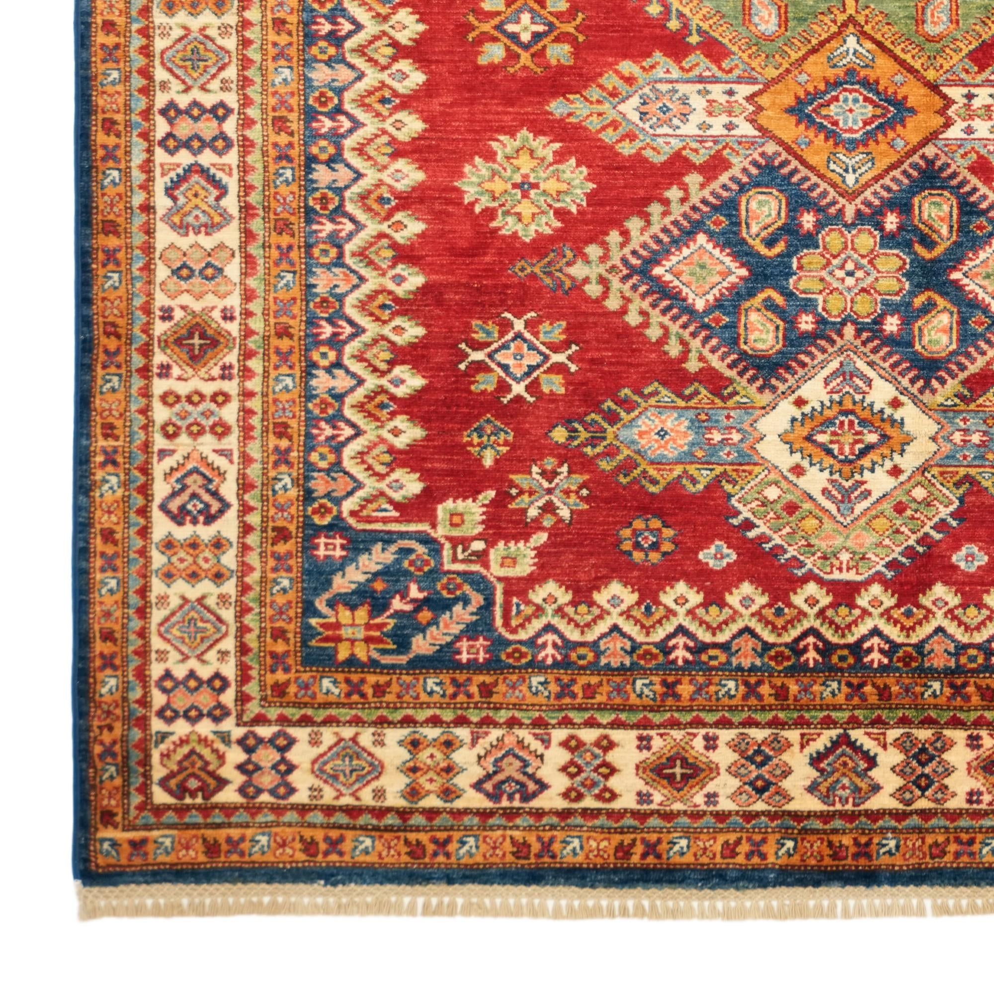 155cm x 210cm Hand Knotted Kazak Rug