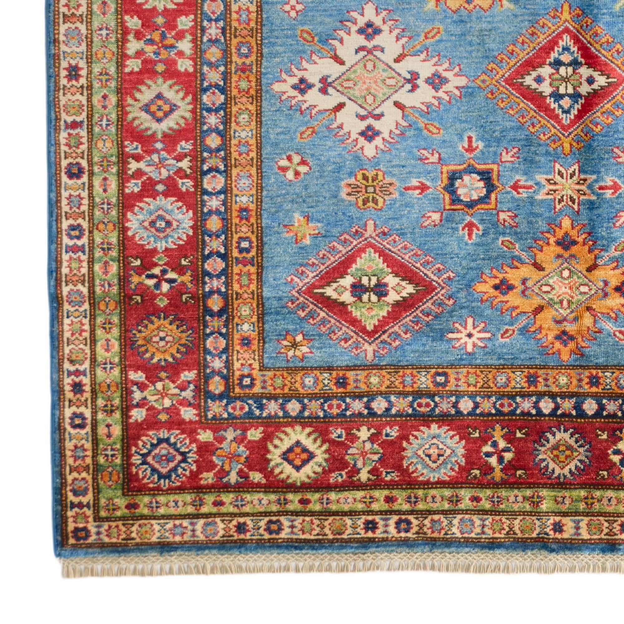 5' 1 x 7' 2 Hand Knotted Kazak Rug
