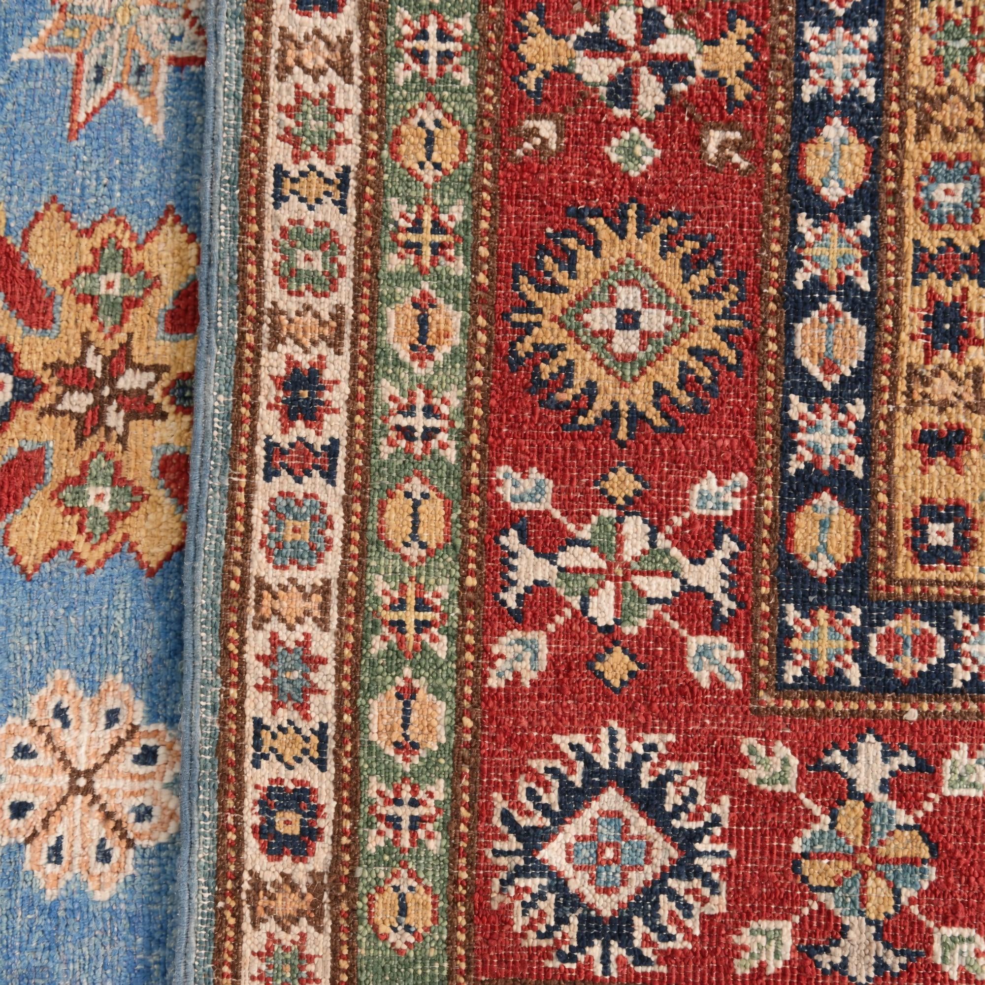 155cm x 220cm Hand Knotted Kazak Rug