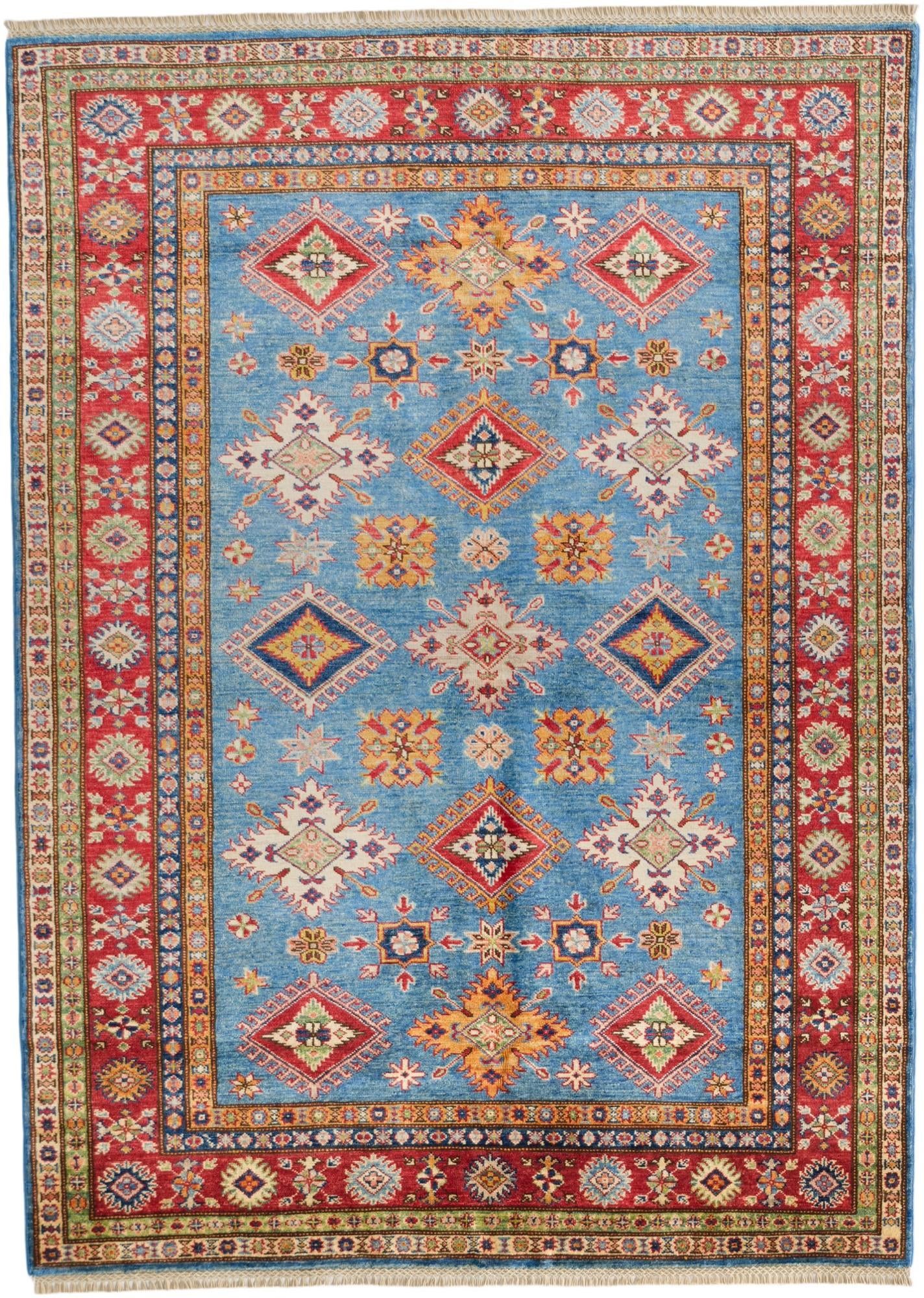 5' 1 x 7' 2 Hand Knotted Kazak Rug