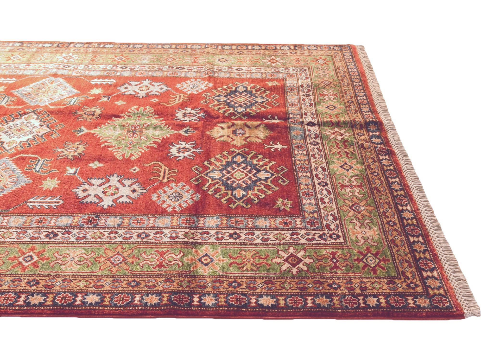 5' x 7' 5 Hand Knotted Kazak Rug