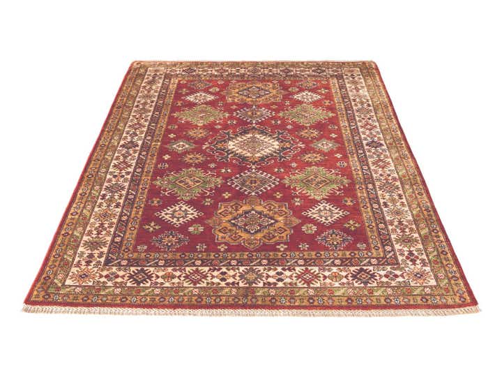 5' 2 x 6' 9 Hand Knotted Kazak Rug