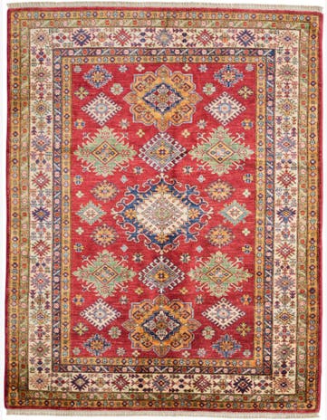 5' 2 x 6' 9 Hand Knotted Kazak Rug