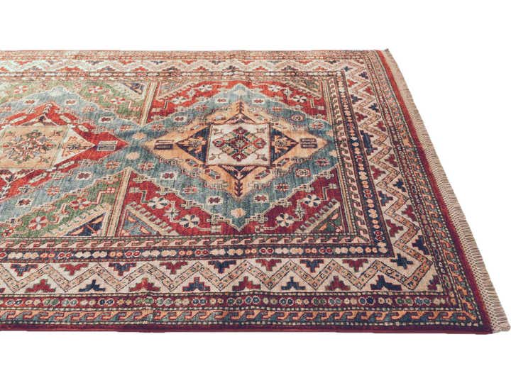 4' 9 x 7' 8 Hand Knotted Kazak Rug