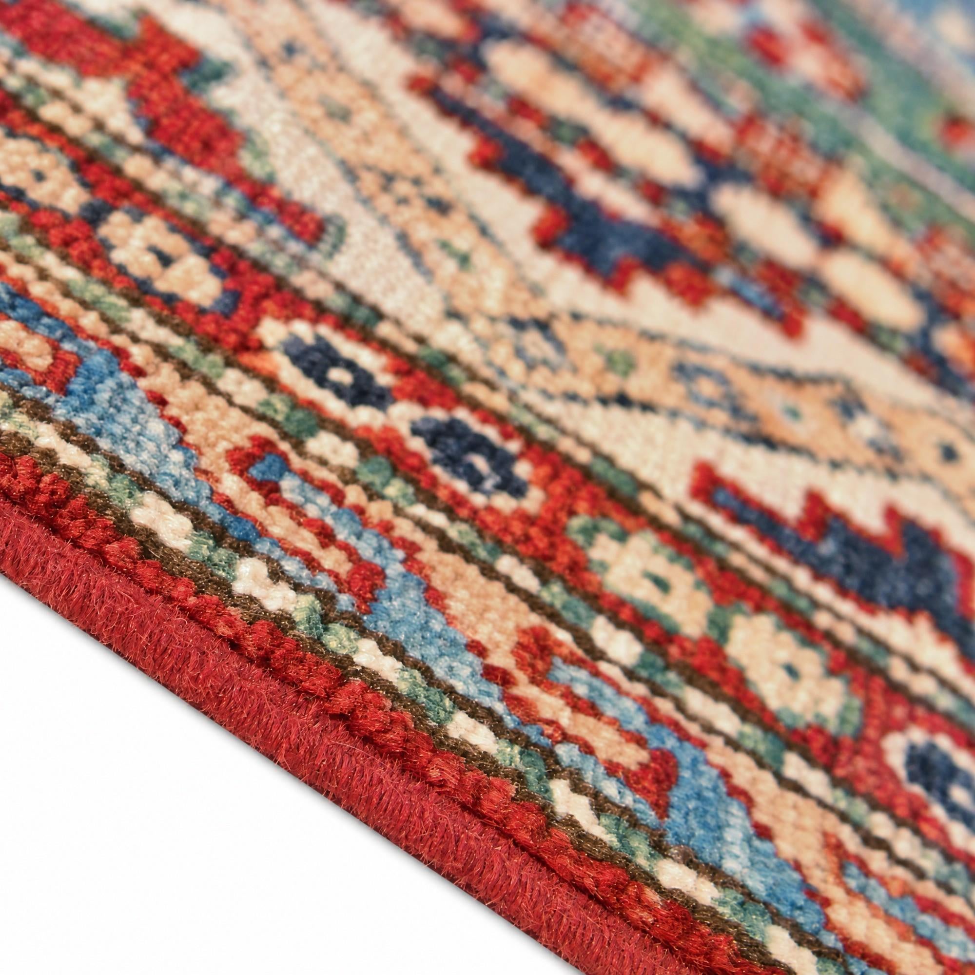 145cm x 235cm Hand Knotted Kazak Rug