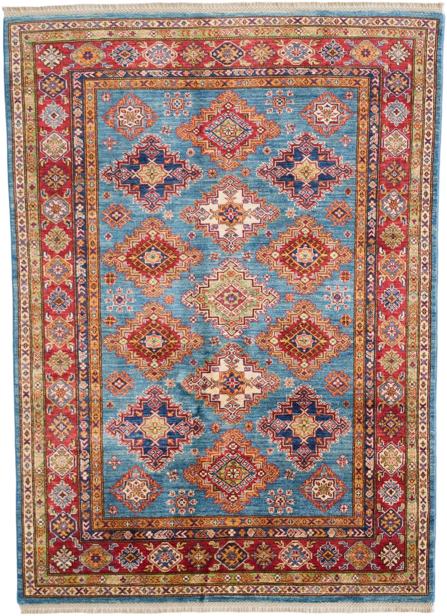 5' x 6' 11 Hand Knotted Kazak Rug